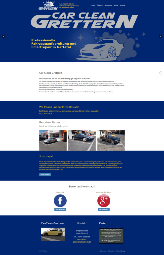 Homepage von Car Clean Grettern