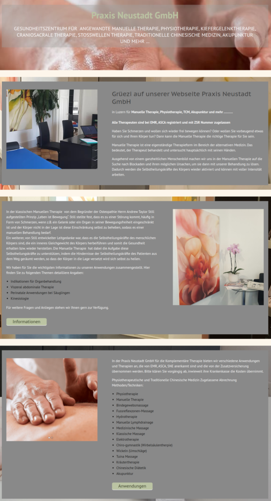Homepage der Firma Praxis Neustadt GmbH